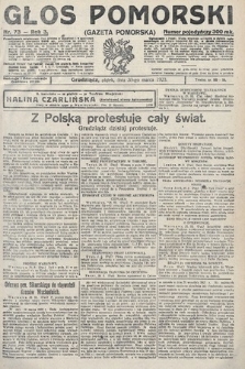 Głos Pomorski. 1923, nr 73