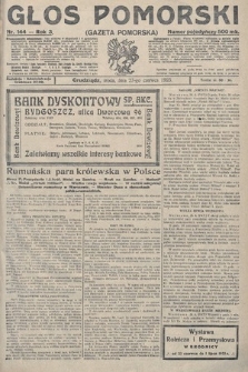 Głos Pomorski. 1923, nr 144