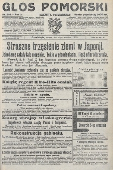 Głos Pomorski. 1923, nr 201