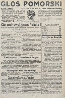 Głos Pomorski. 1923, nr 246