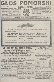 Głos Pomorski. 1923, nr 259