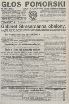 Głos Pomorski. 1923, nr 270
