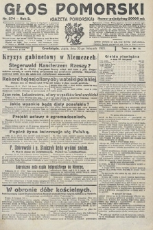 Głos Pomorski. 1923, nr 274