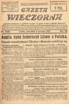 Gazeta Wieczorna. 1921, nr 5620