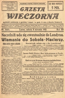 Gazeta Wieczorna. 1921, nr 5623