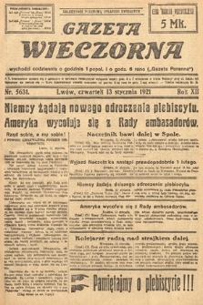 Gazeta Wieczorna. 1921, nr 5631