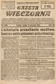 Gazeta Wieczorna. 1921, nr 5641