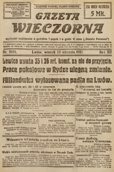 Gazeta Wieczorna. 1921, nr 5651