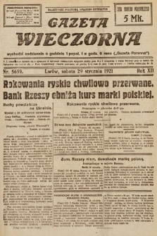 Gazeta Wieczorna. 1921, nr 5659