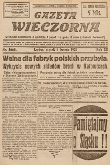 Gazeta Wieczorna. 1921, nr 5668