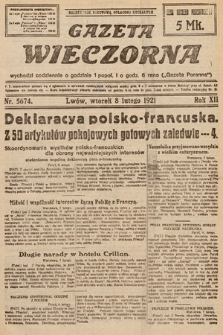 Gazeta Wieczorna. 1921, nr 5674