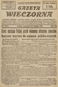 Gazeta Wieczorna. 1921, nr 5678