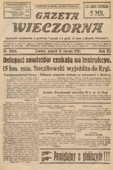 Gazeta Wieczorna. 1921, nr 5680