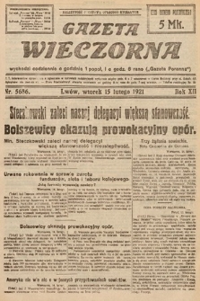 Gazeta Wieczorna. 1921, nr 5686