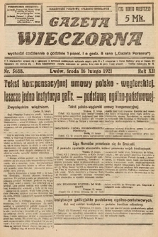 Gazeta Wieczorna. 1921, nr 5688