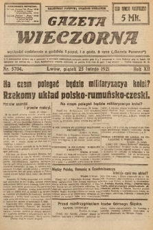 Gazeta Wieczorna. 1921, nr 5704