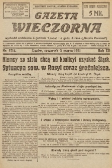 Gazeta Wieczorna. 1921, nr 5714