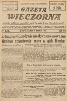 Gazeta Wieczorna. 1921, nr 5716