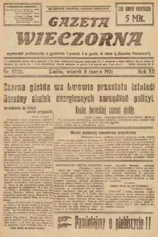 Gazeta Wieczorna. 1921, nr 5722