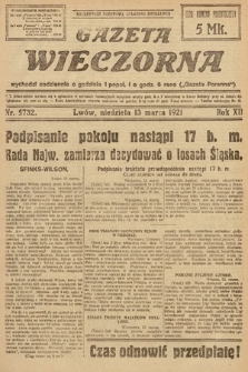 Gazeta Wieczorna. 1921, nr 5732