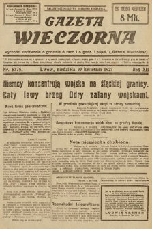 Gazeta Wieczorna. 1921, nr 5775