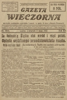 Gazeta Wieczorna. 1921, nr 5815