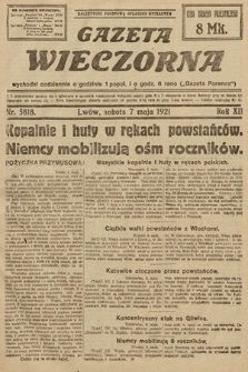 Gazeta Wieczorna. 1921, nr 5818