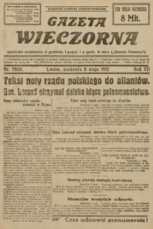 Gazeta Wieczorna. 1921, nr 5820