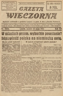 Gazeta Wieczorna. 1921, nr 5828