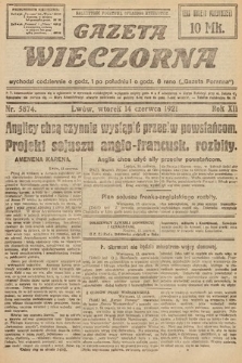 Gazeta Wieczorna. 1921, nr 5874