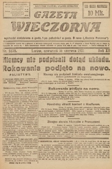 Gazeta Wieczorna. 1921, nr 5878