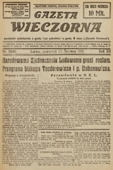 Gazeta Wieczorna. 1921, nr 5890