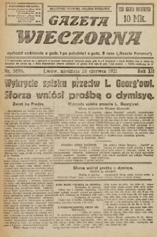 Gazeta Wieczorna. 1921, nr 5896