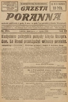 Gazeta Poranna. 1921, nr 5926