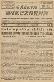 Gazeta Wieczorna. 1921, nr 5927