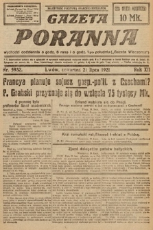 Gazeta Poranna. 1921, nr 5932