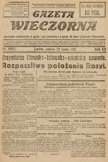 Gazeta Wieczorna. 1921, nr 5937