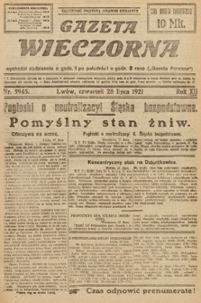 Gazeta Wieczorna. 1921, nr 5945