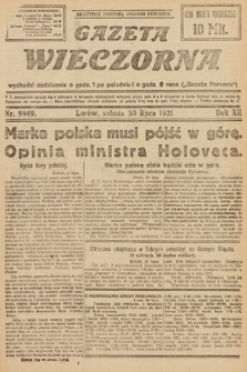 Gazeta Wieczorna. 1921, nr 5949