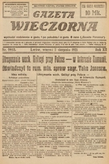 Gazeta Wieczorna. 1921, nr 5953