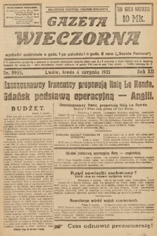 Gazeta Wieczorna. 1921, nr 5955