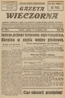 Gazeta Wieczorna. 1921, nr 5971