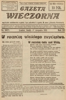 Gazeta Wieczorna. 1921, nr 5977