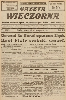 Gazeta Wieczorna. 1921, nr 5979