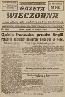 Gazeta Wieczorna. 1921, nr 5981