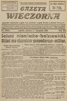 Gazeta Wieczorna. 1921, nr 5995