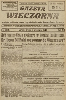 Gazeta Wieczorna. 1921, nr 6013