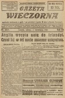 Gazeta Wieczorna. 1921, nr 6017