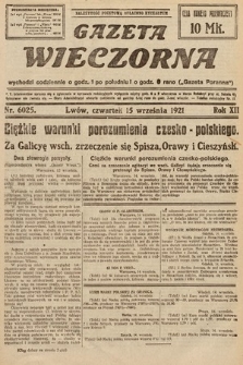 Gazeta Wieczorna. 1921, nr 6025