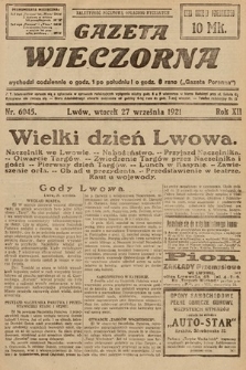 Gazeta Wieczorna. 1921, nr 6045
